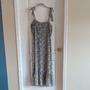 Sanctuary Black and Yellow Floral Maxi Dress